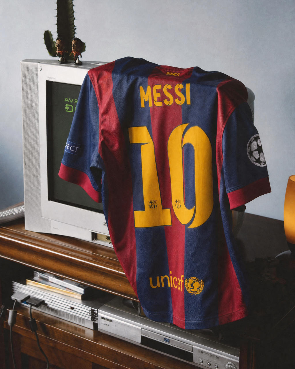Messi Barcelona Home Jersey Final UCL 2014/15 — image 4