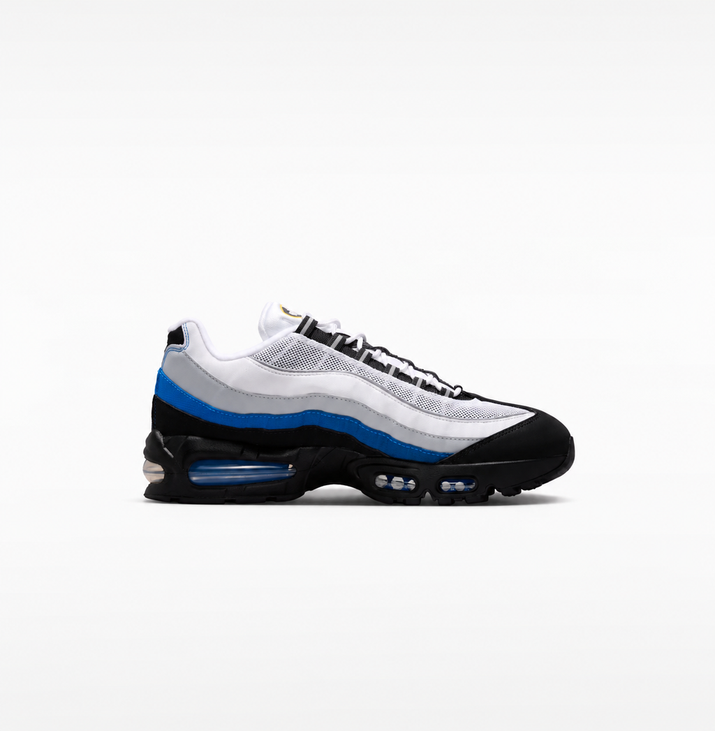 Nike Air Max 95 — White/Black/Reflect Silver/Royal Blue