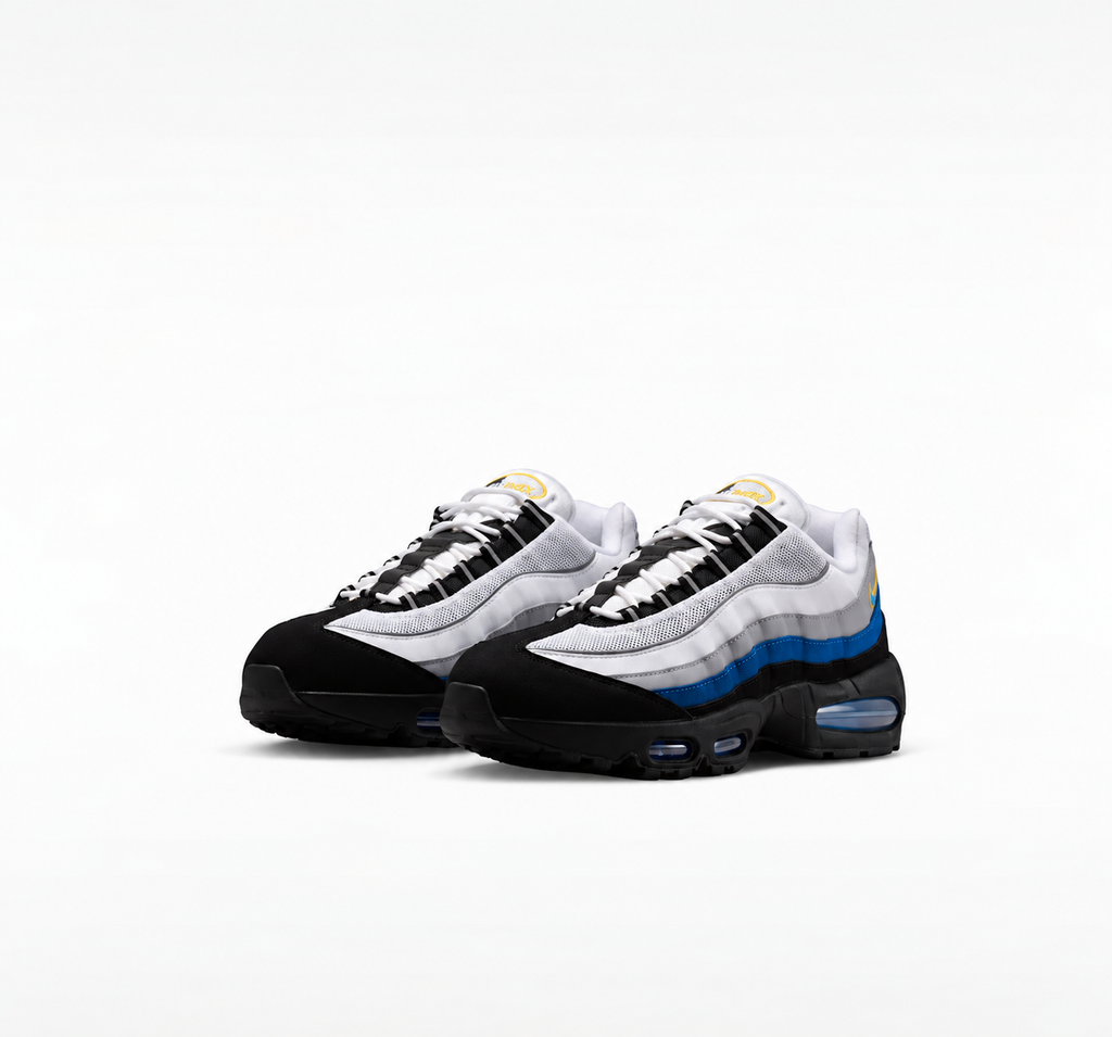 Nike Air Max 95 — White/Black/Reflect Silver/Royal Blue
