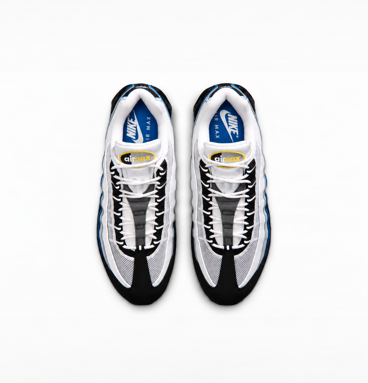 Nike Air Max 95 — White/Black/Reflect Silver/Royal Blue