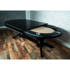 BBO Poker Tables Elite Black Oval Poker Table 10 Person