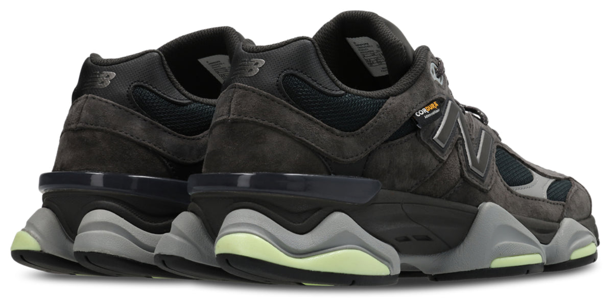 New Balance 9060 - Men Shoes — Black Cement-Dry Lime — image 3