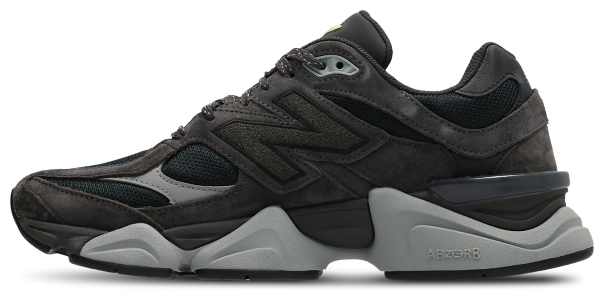 New Balance 9060 - Men Shoes — Black Cement-Dry Lime — image 4
