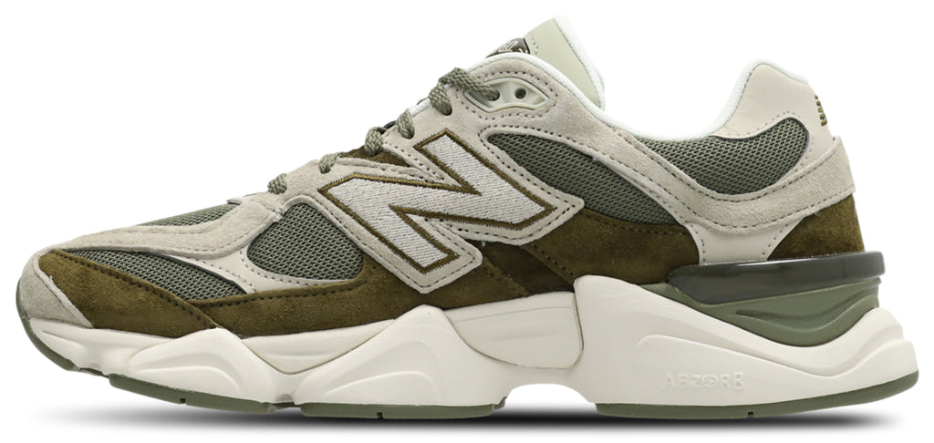 New Balance 9060 - Men Shoes — Dark Olivine-Olivine — image 4