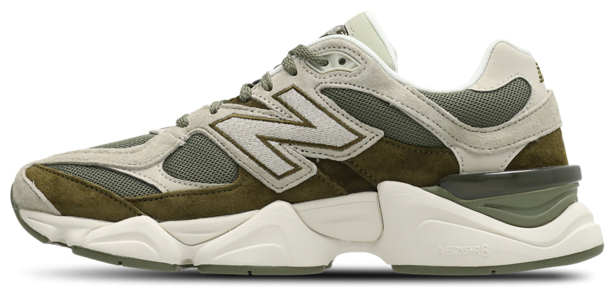 New Balance 9060 - Men Shoes — Dark Olivine-Olivine — image 4
