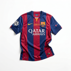 Maglia Messi + Suarez + Neymar Barcellona Home Final UCL 2014/15
