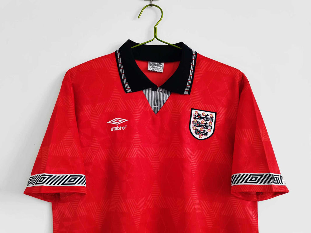 England Away Jersey Red 1990 — image 3
