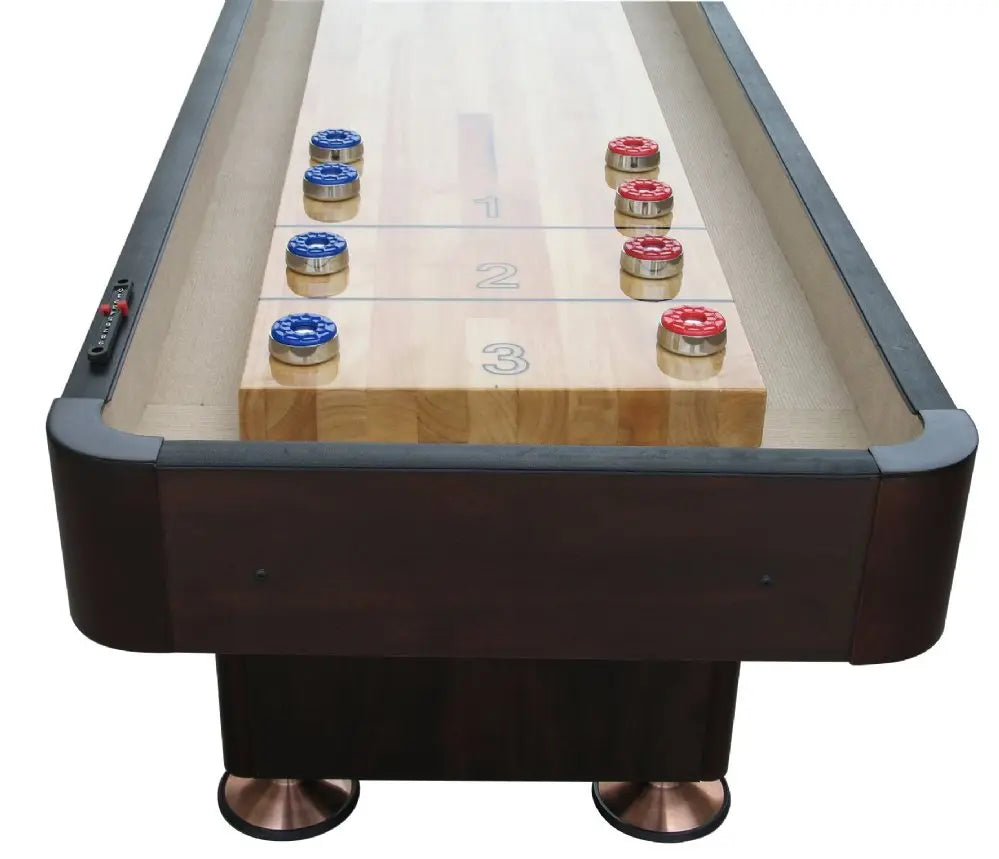"The Standard" 16 Foot Shuffleboard Table by Berner Billiards in Espresso or Black