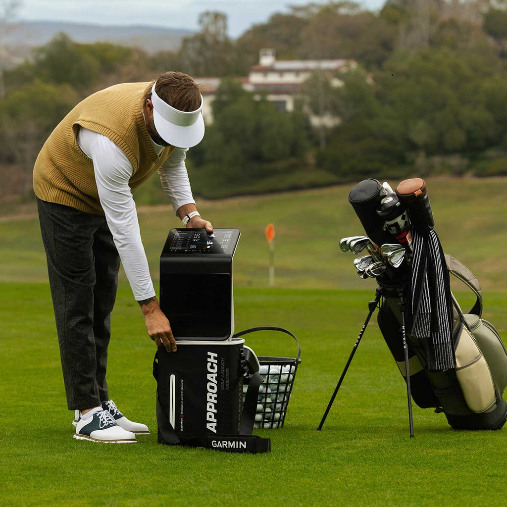 Garmin Approach R50 with PlayBetter SimStudio™ COMPLETE Package | Golf Simulator Studio with Impact Screen, Enclosure, Side Barriers, Hitting/Putting Mats, Projector & Wireless HDMI Transmitter