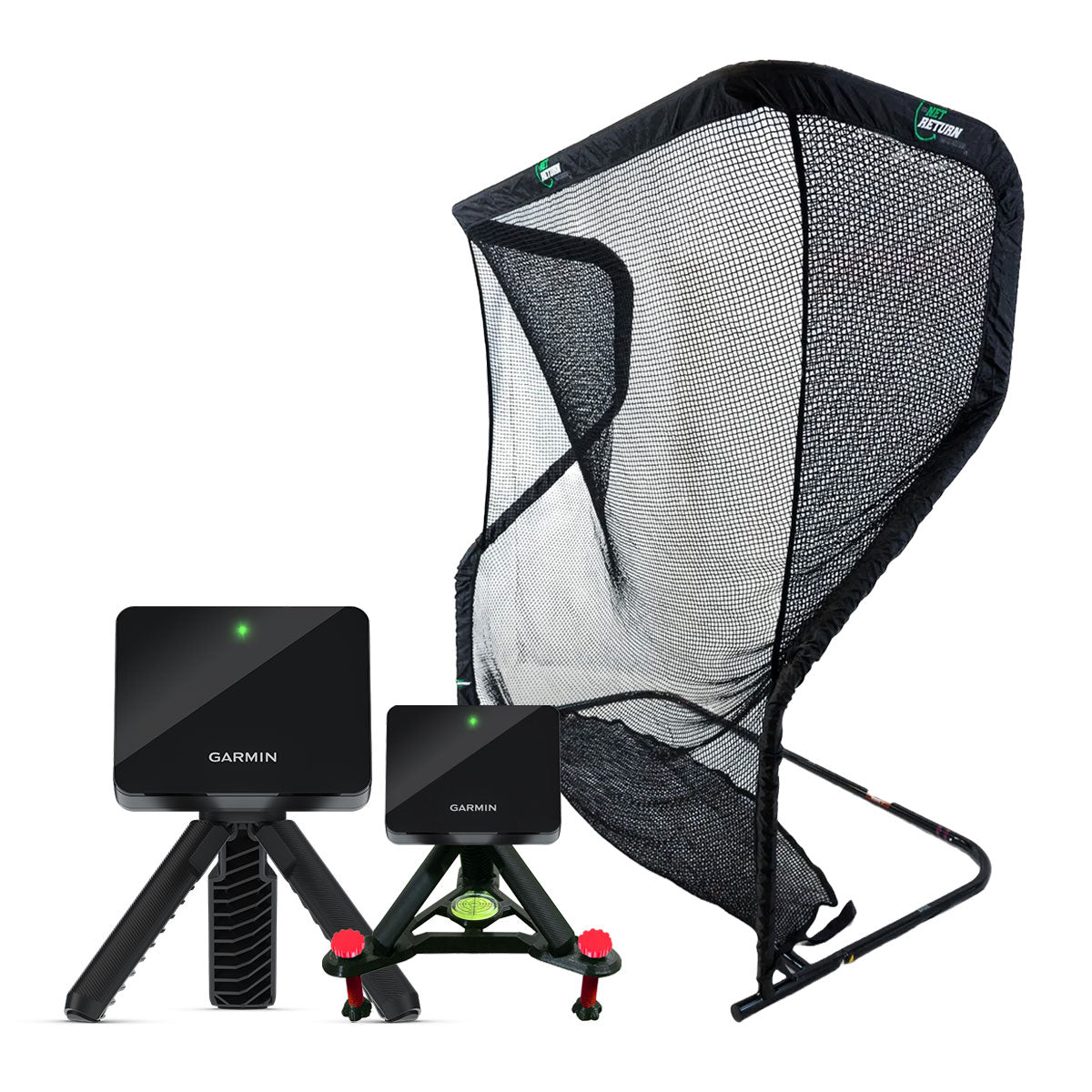 Garmin Approach R10 Golf Launch Monitor Home Net Studio with The Net Return Premium Hitting Net Package