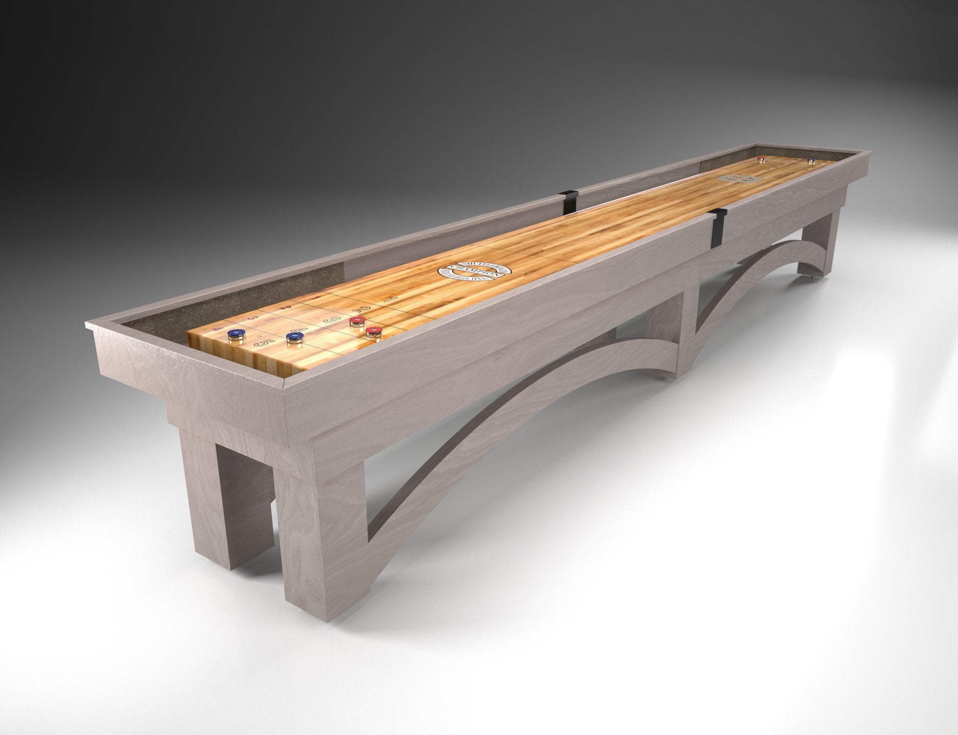 Arch Shuffleboard Table - Solid Oak Craftsmanship with Champion’s Signature Gameplay