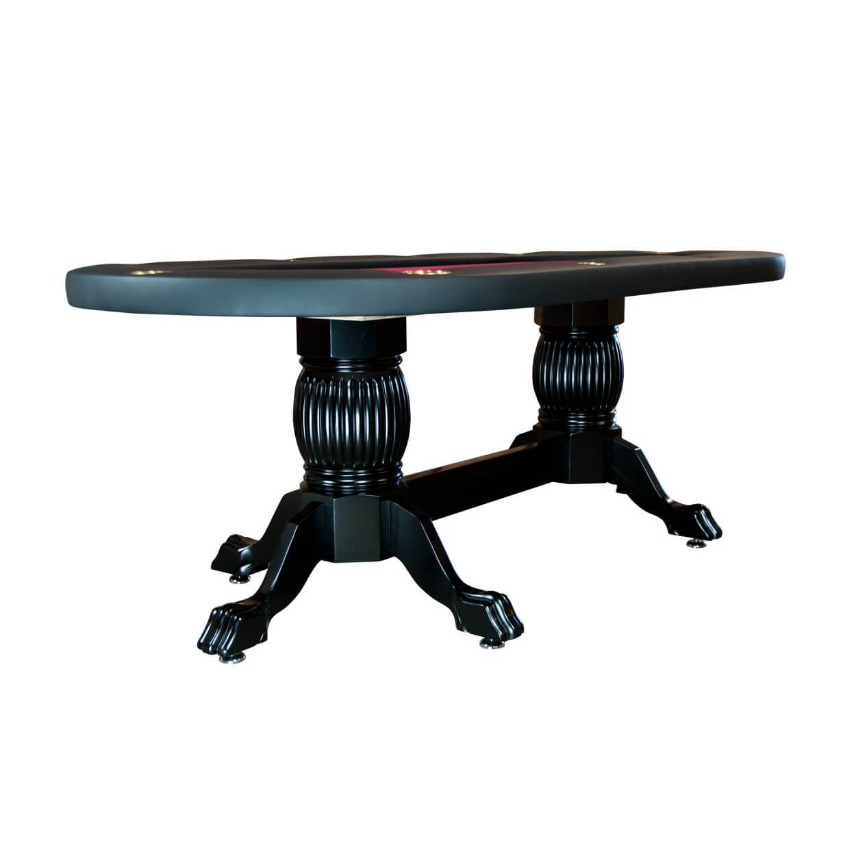 BBO Poker Tables Elite Black Oval Poker Table 10 Person