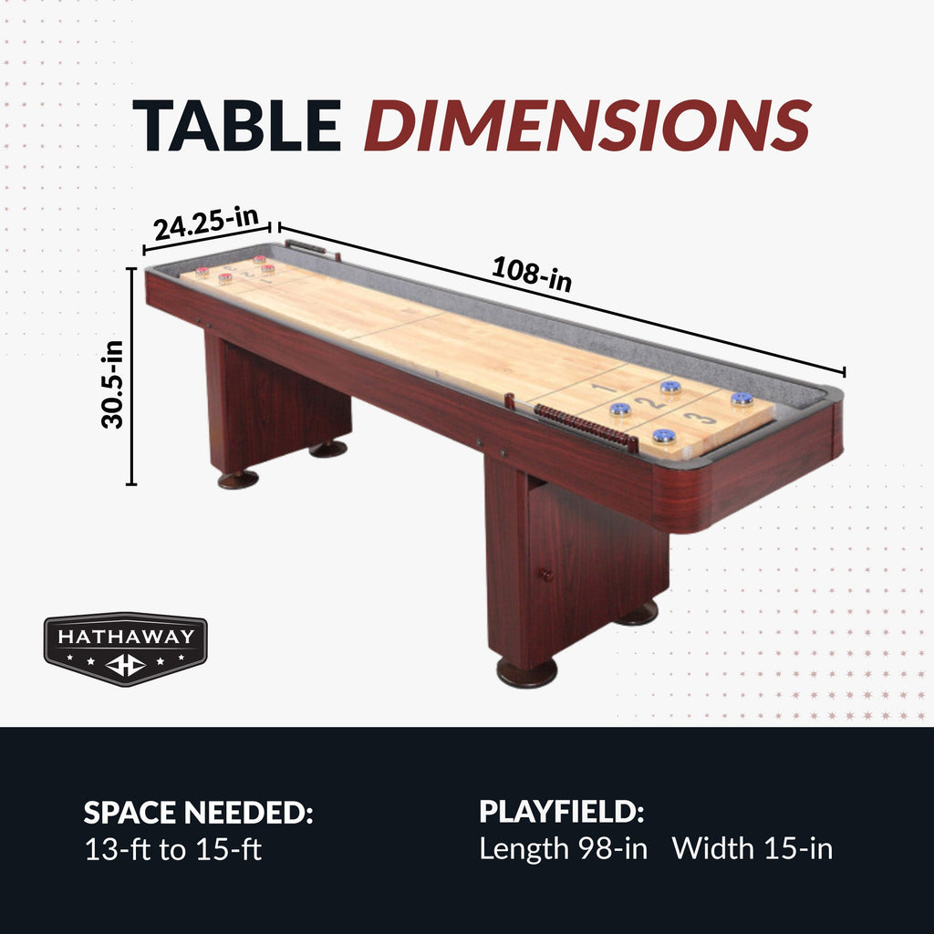 Hathaway Challenger Shuffleboard Table BG1205 / BG1210 / BG1212 / BG1214 / BG1218
