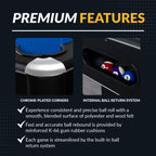 Hathaway Hustler Pool Table with Ball Return - Black with Blue Felt BG2515PB / BG2520PB