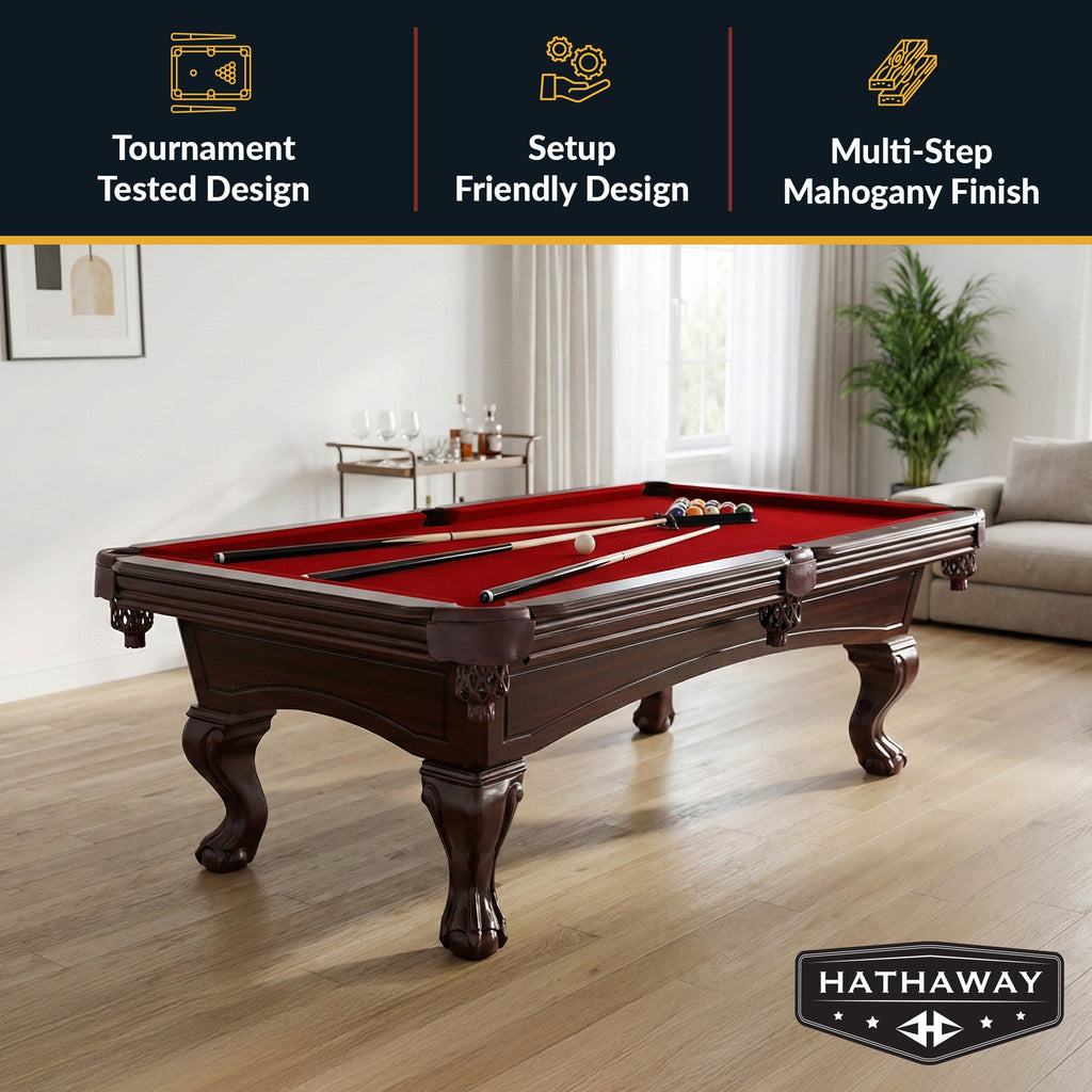 Hathaway Augusta 8-ft Pool Table BG2527 / BG2670