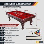 Hathaway Augusta 8-ft Pool Table BG2527 / BG2670