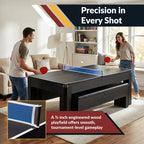 Hathaway Park Avenue 7-ft Pool Table Combo Set with Benches - Black with Red Felt BG2530PR