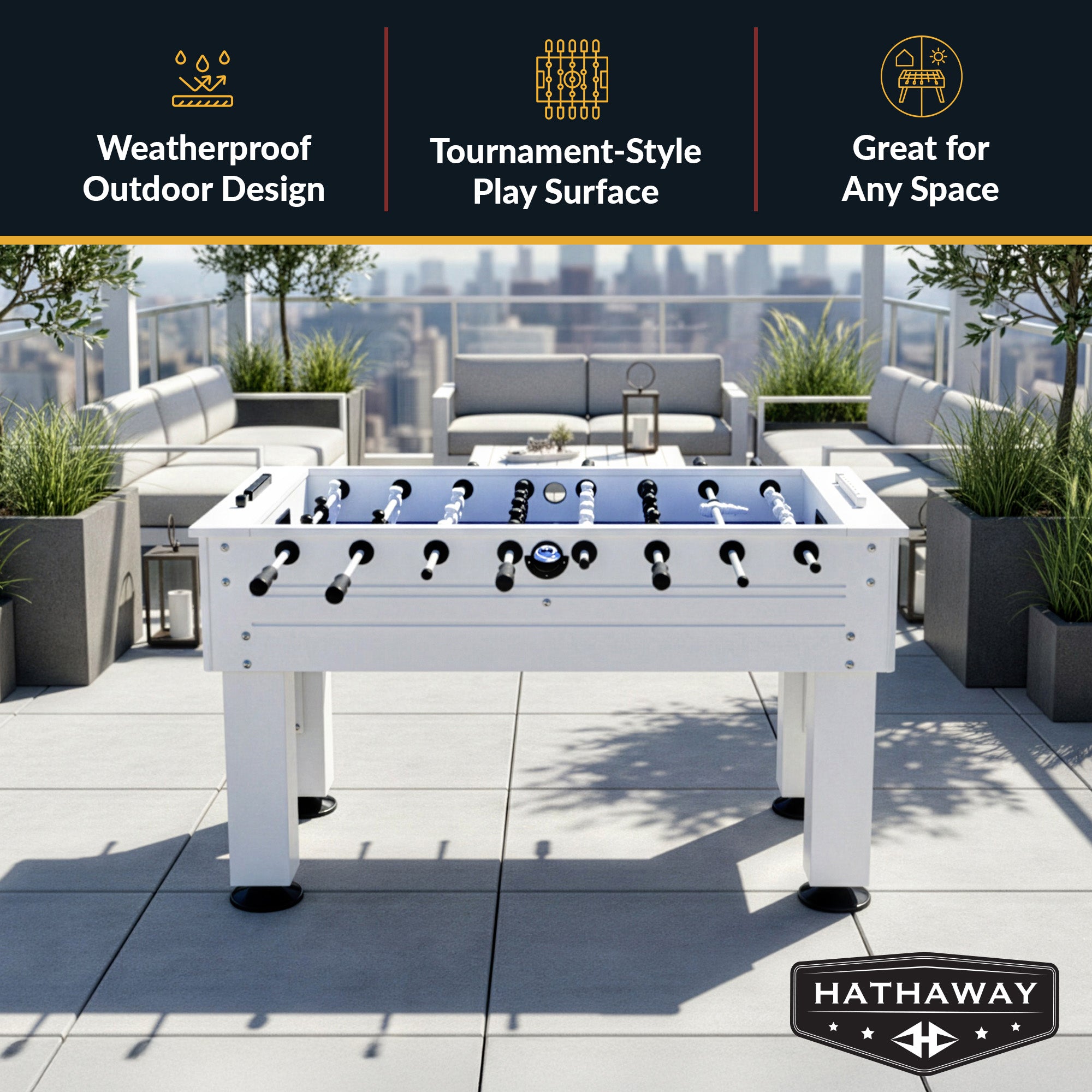 Hathaway Highlander 55-in Outdoor Foosball Table BG3148