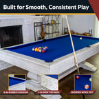 Hathaway Montecito 8-ft Pool Table - Driftwood Finish with Blue Felt BG5021