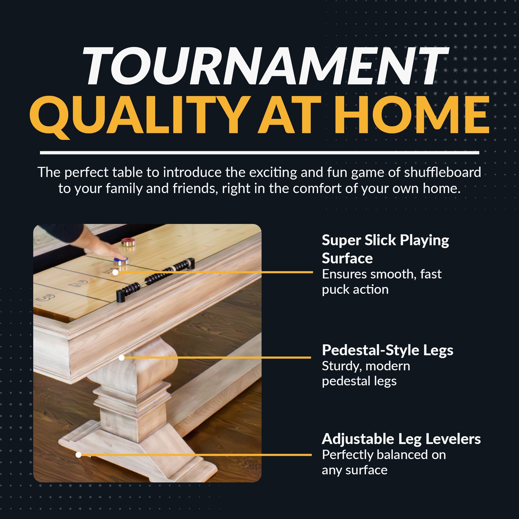Hathaway Montecito 12-ft Shuffleboard Table - Driftwood Finish BG5025