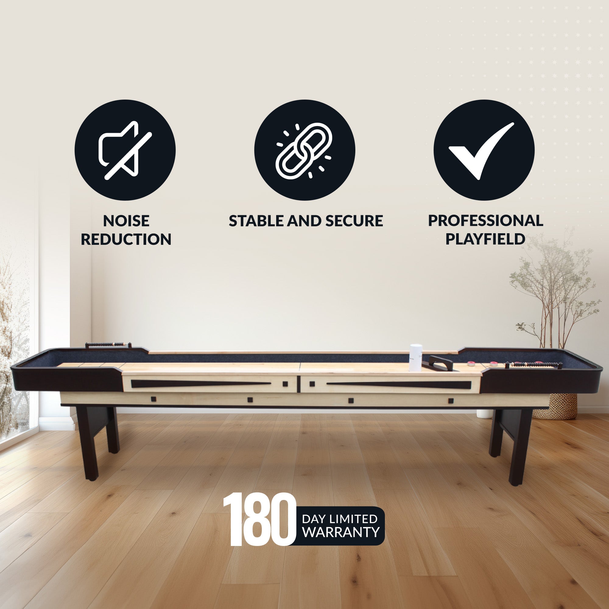 Hathaway Merlot Shuffleboard Table BG1305 / BG1312 / BG50357 / BG50358