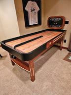 Bank Shot Shuffleboard Table - Compact Design with Bumper Play and Champion Craftsmanship