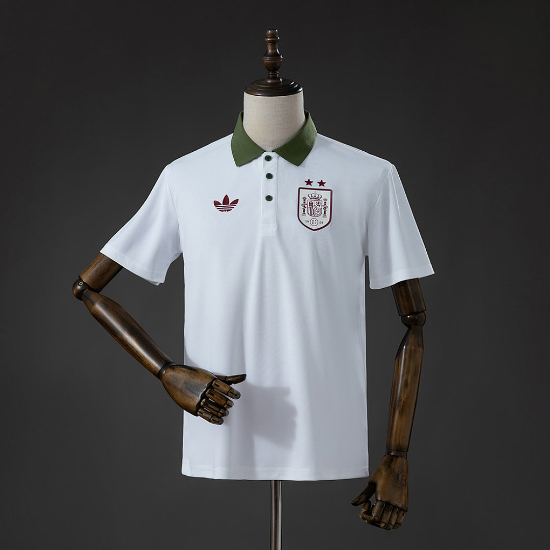 Spain 26/27 Polo White Jersey