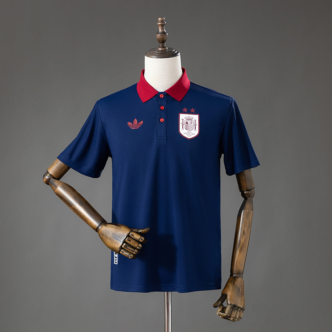 Spain 26/27 Polo Blue Jersey