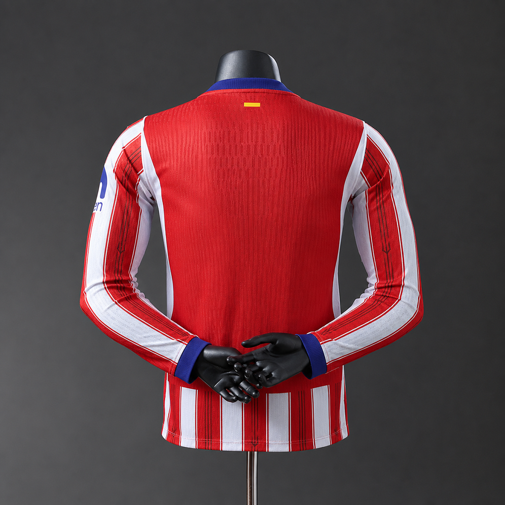 Atletico Madrid 26/27 Home Player Version Long Sleeve Jersey