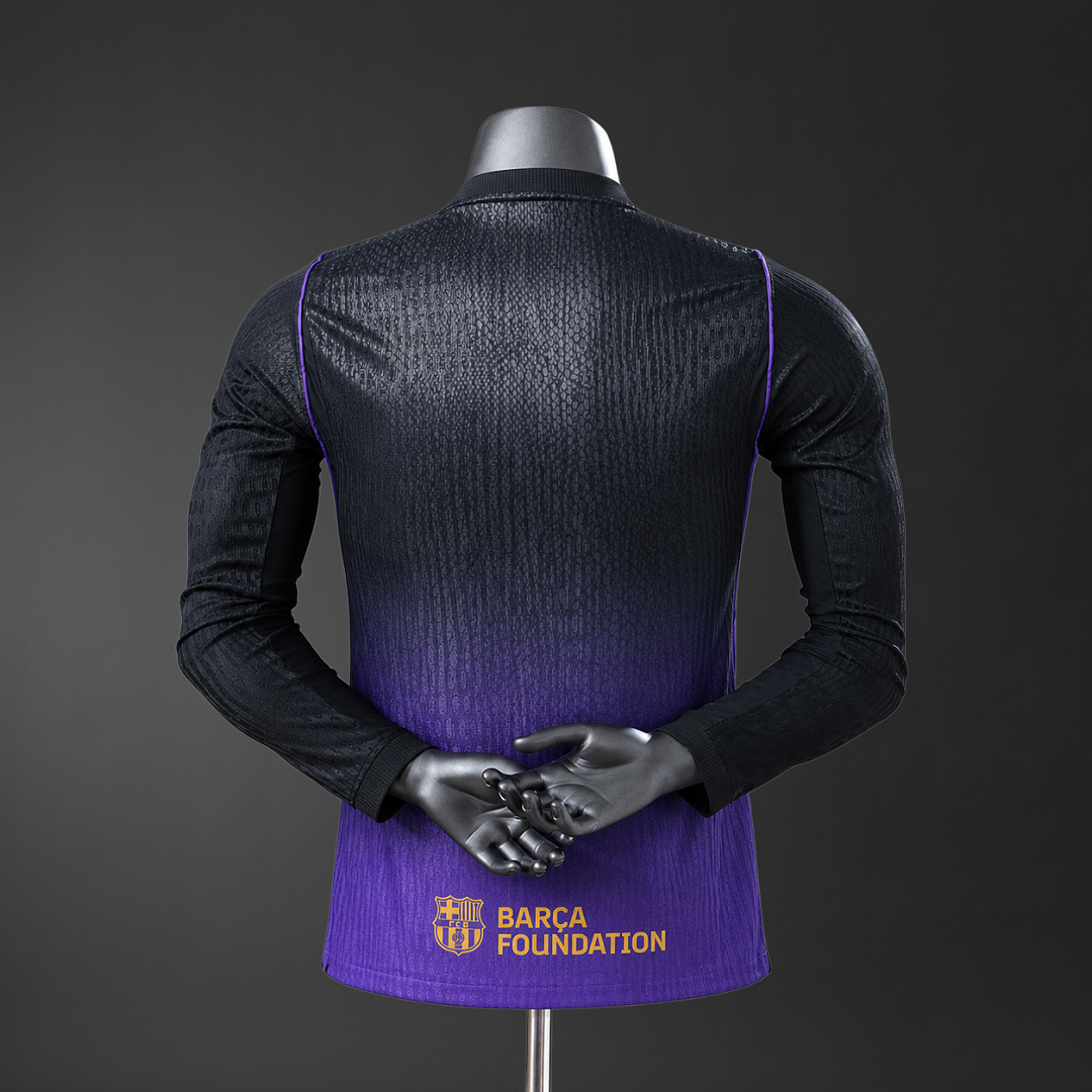 Barcelona x Kobe Bryant 26/27 Away Player Version Long Sleeve Jersey