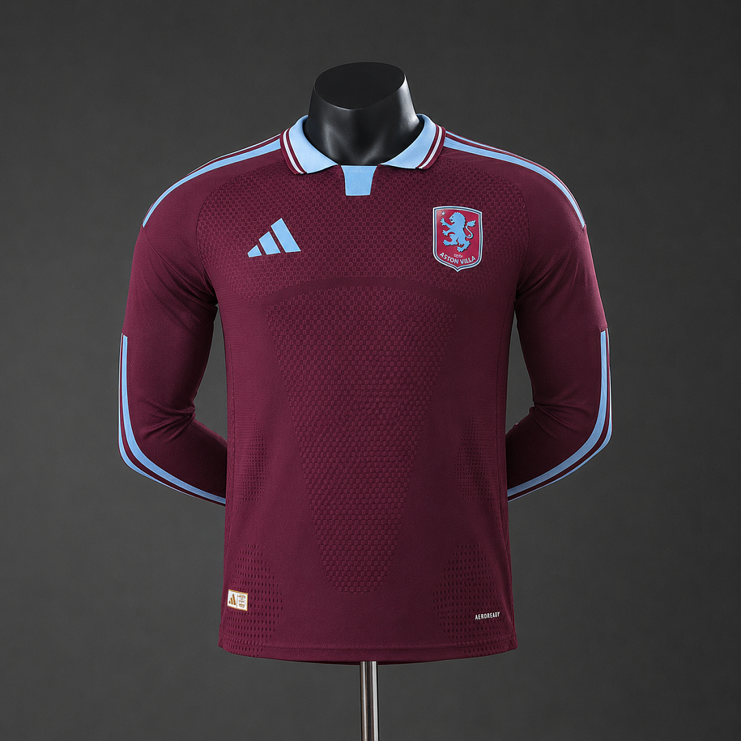 Aston Villa 26/27 Home Player Version Long Sleeve Jersey
