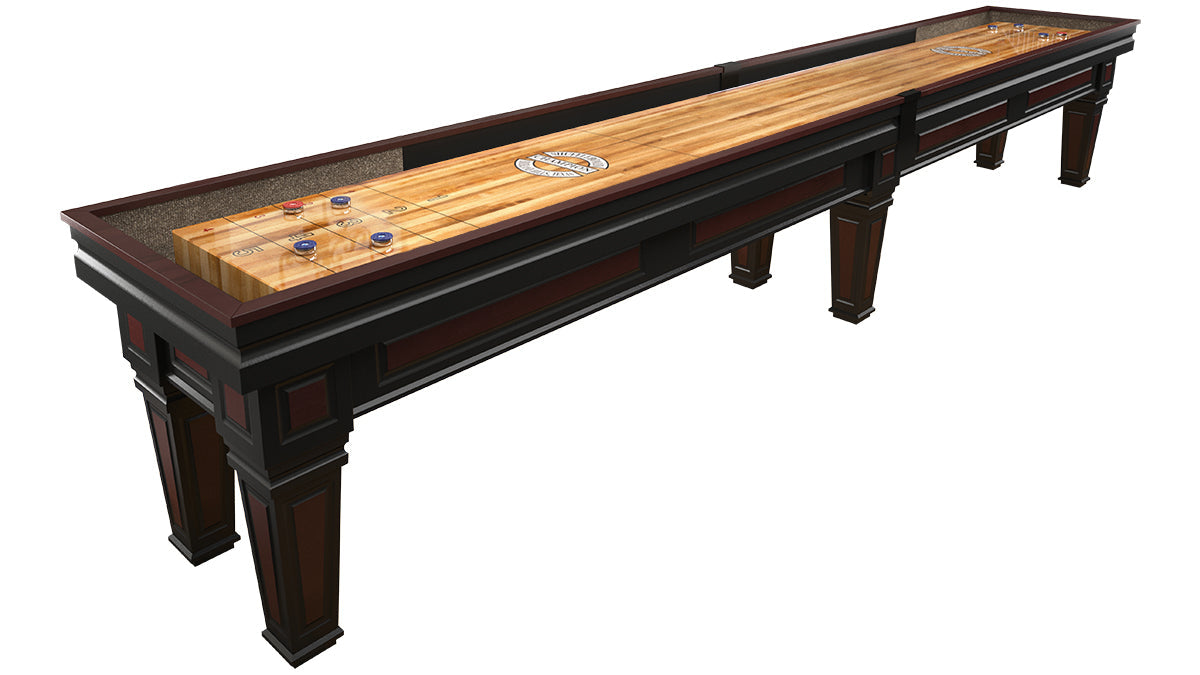 Worthington Shuffleboard Table - Italian Gothic Elegance with Champion’s Signature Playfield