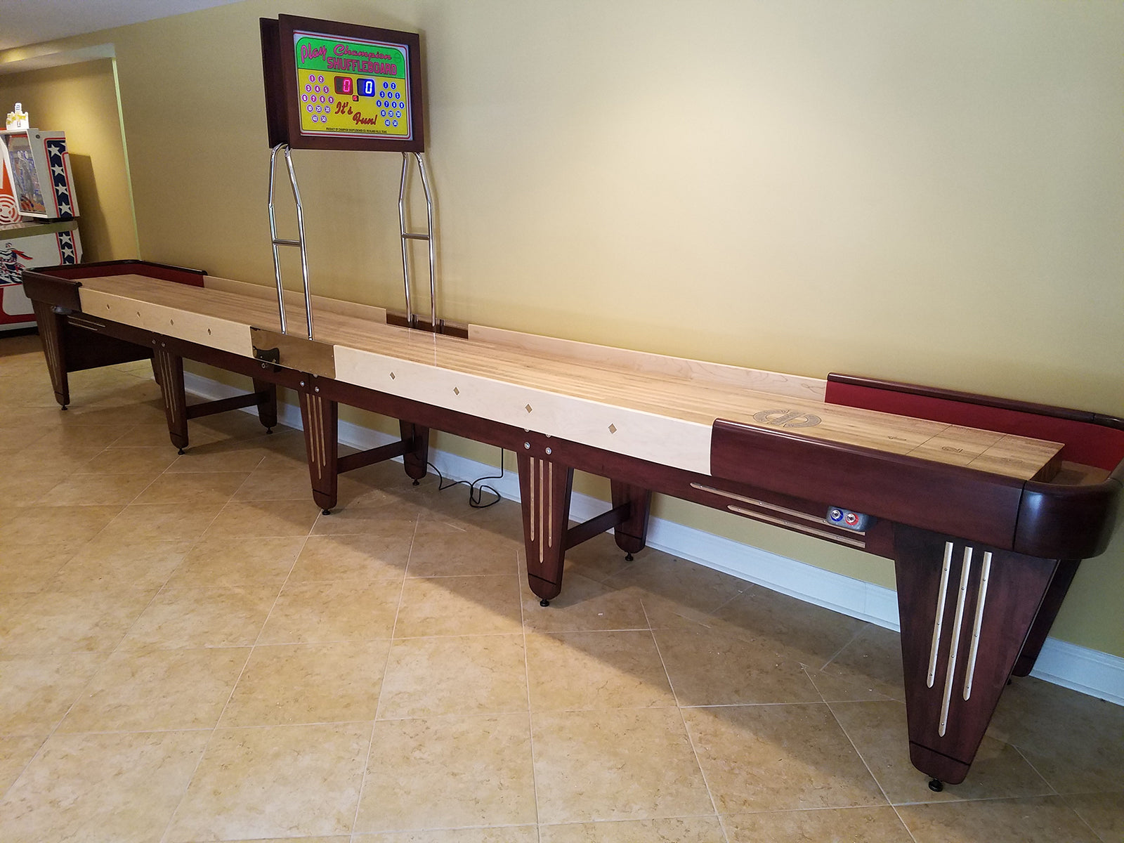 Charleston Shuffleboard Table - Vintage 1940s Art Deco Design with Champion Playfield