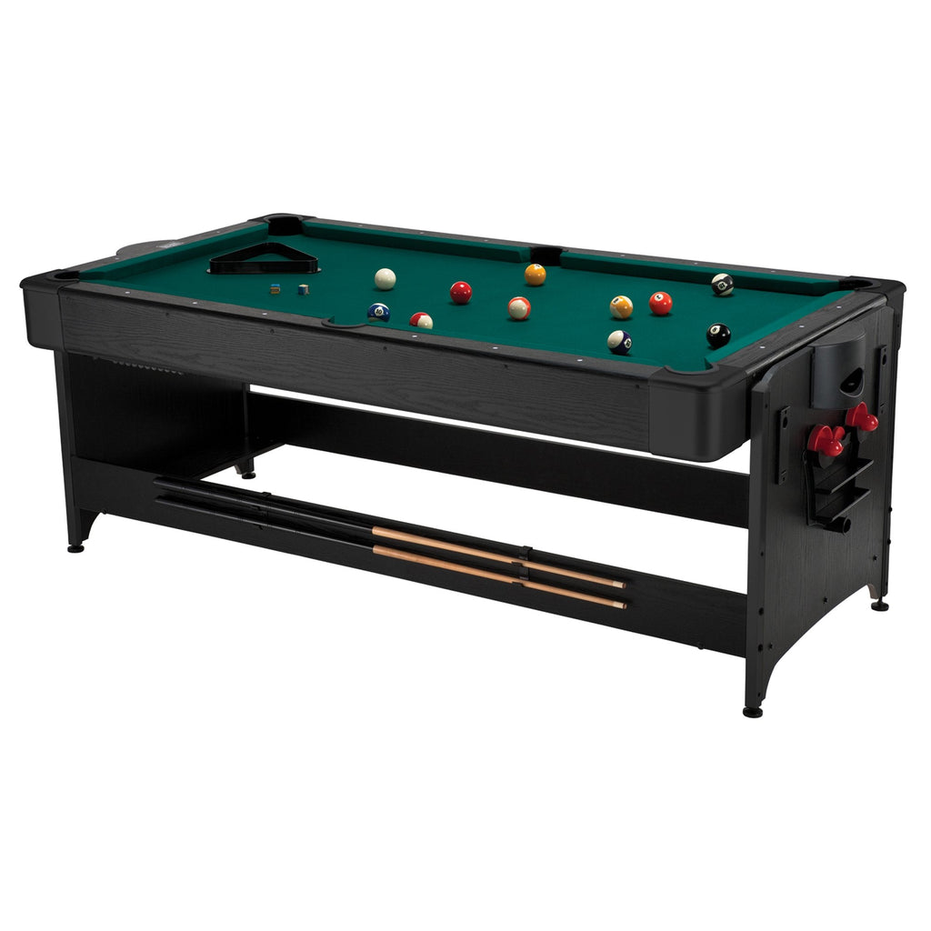 Fat Cat Original Pockey 7ft Black 3 in 1 Multi Game Table