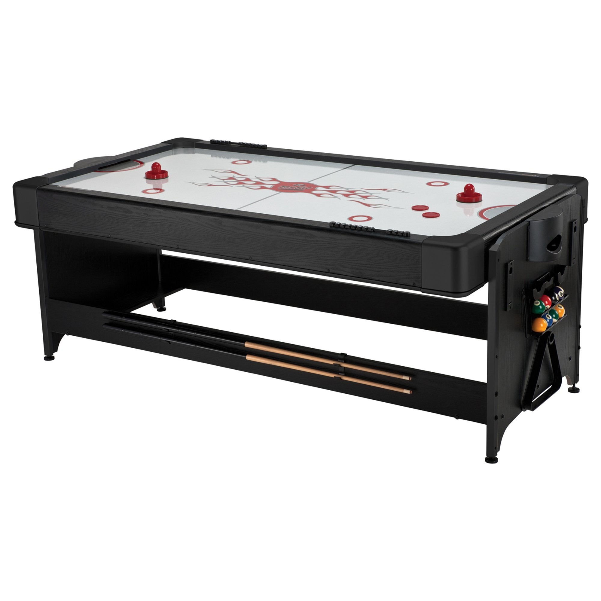 Fat Cat Original Pockey 7ft Black 3 in 1 Multi Game Table