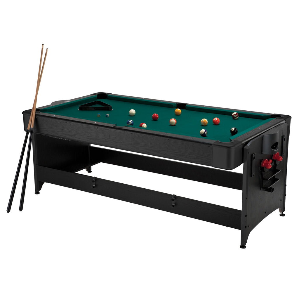Fat Cat Original Pockey 7ft Black 3 in 1 Multi Game Table