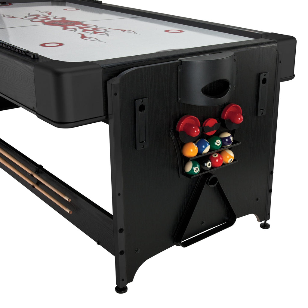 Fat Cat Original Pockey 7ft Black 3 in 1 Multi Game Table