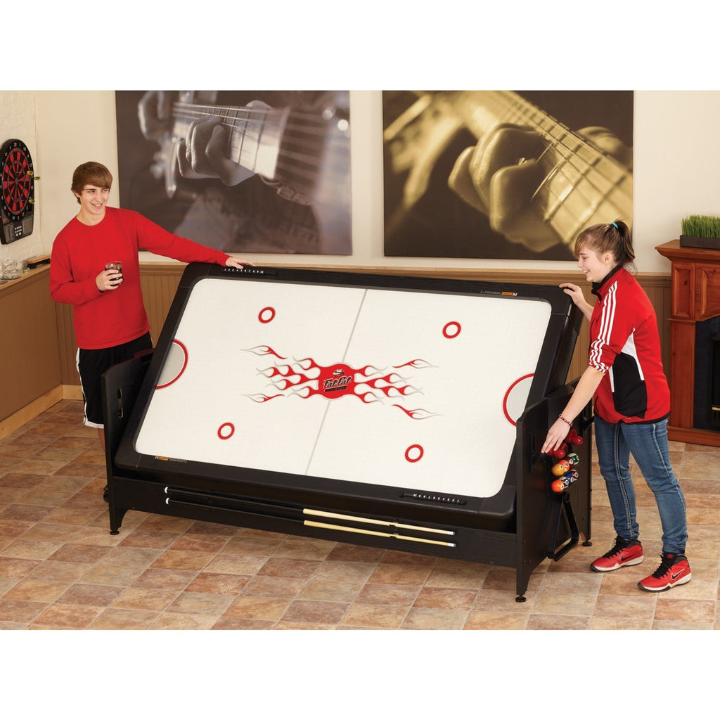 Fat Cat Original Pockey 7ft Black 3 in 1 Multi Game Table
