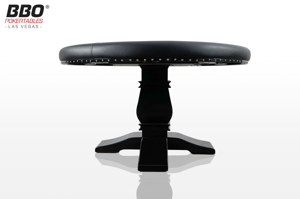 BBO Poker Tables Ginza LED Black Round Poker Table