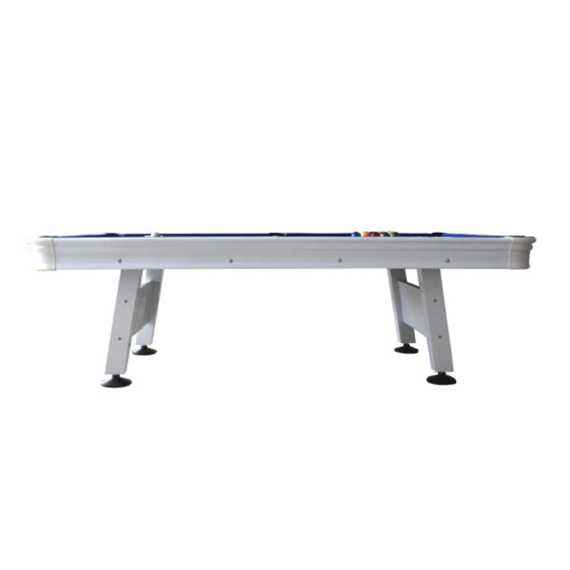 Hathaway Alpine 8-ft Outdoor Pool Table - White with Blue Felt BG3147