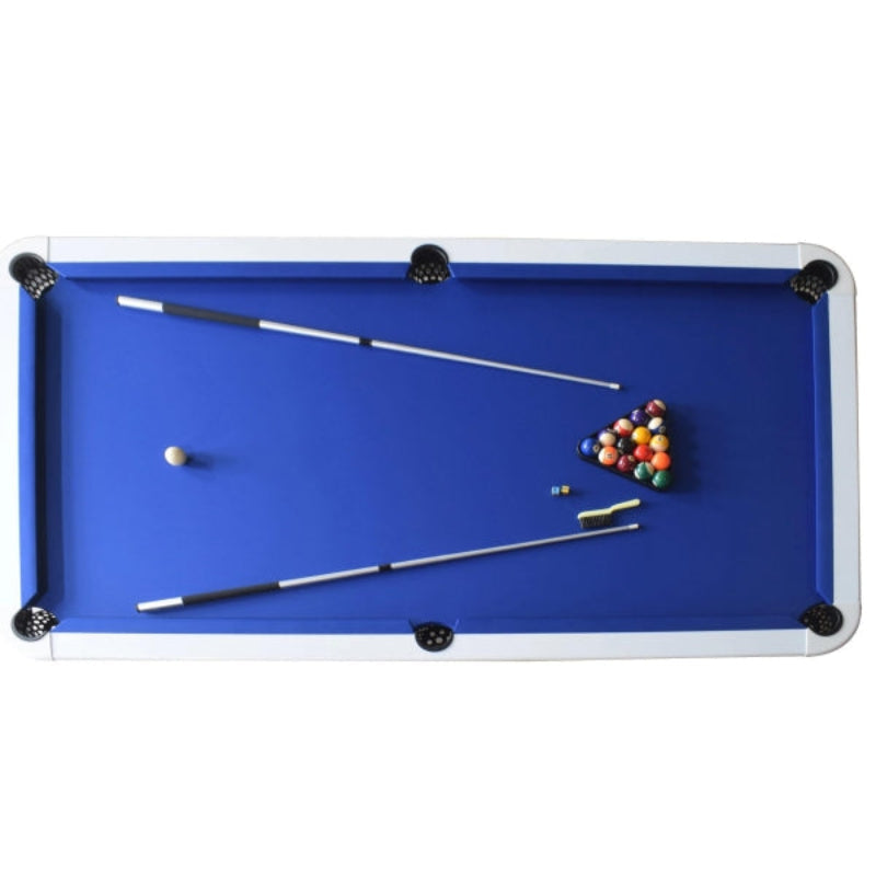 Hathaway Alpine 8-ft Outdoor Pool Table - White with Blue Felt BG3147