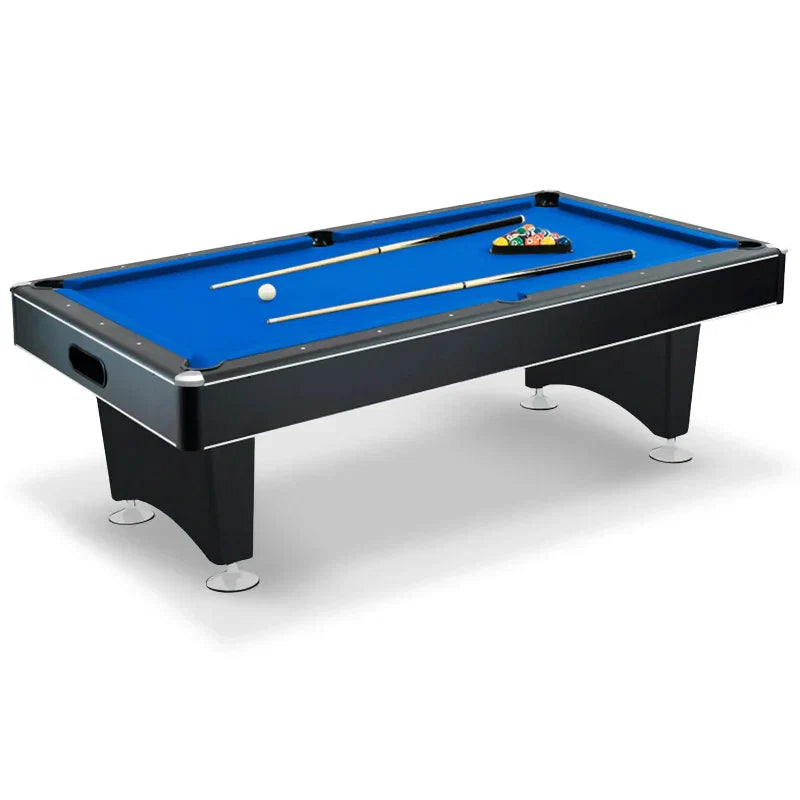 Hathaway Hustler Pool Table with Ball Return - Black with Blue Felt BG2515PB / BG2520PB