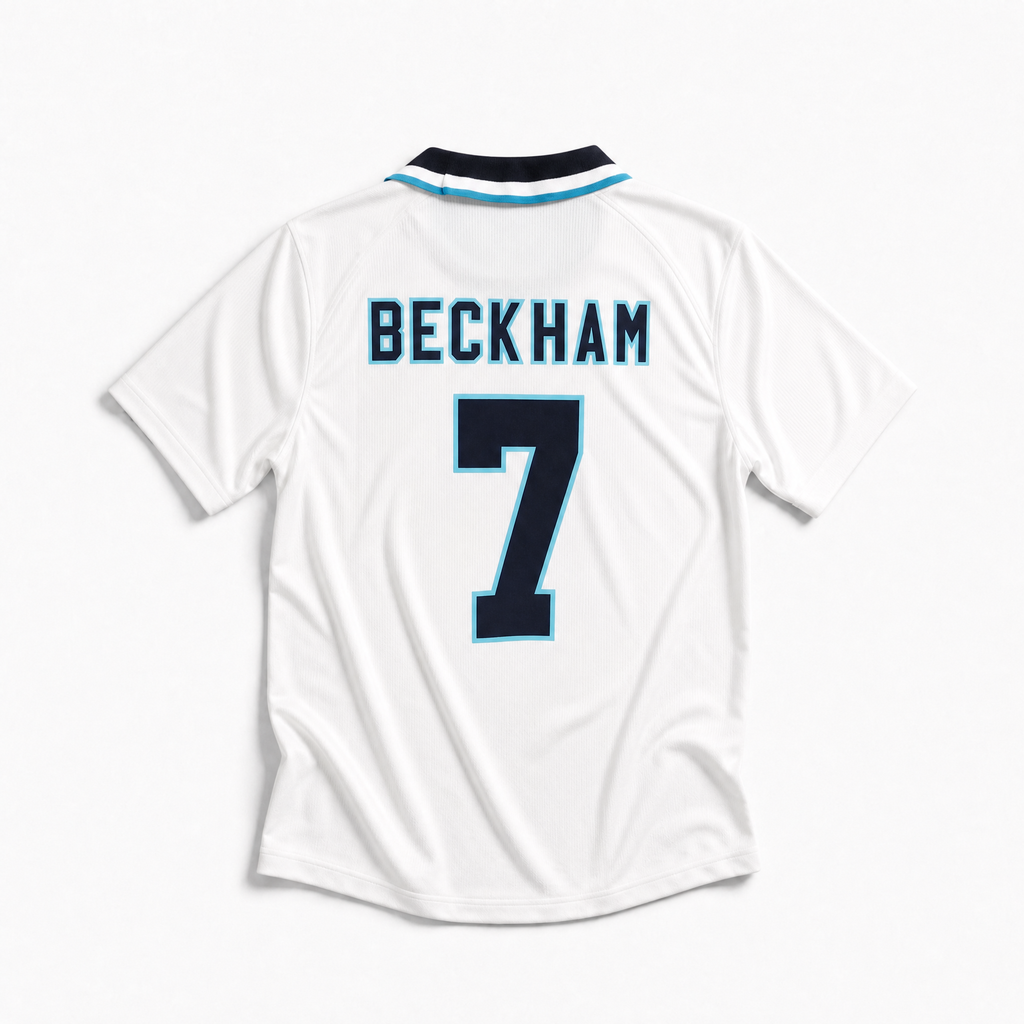 Beckham England Home Jersey 1996 — image 2