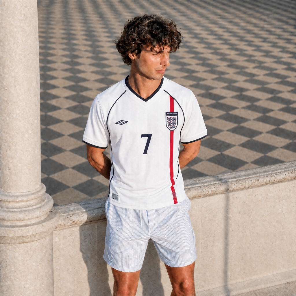 Beckham England Home Jersey 2002 — image 3