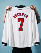 Beckham England Home Long Jersey 1998 — image 4