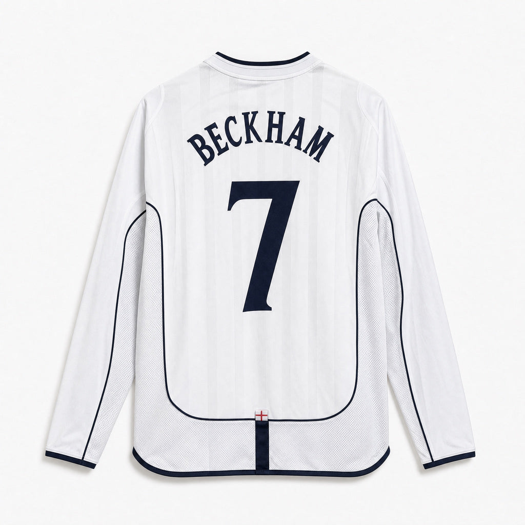 Beckham England Home Long Jersey 2002 — image 2