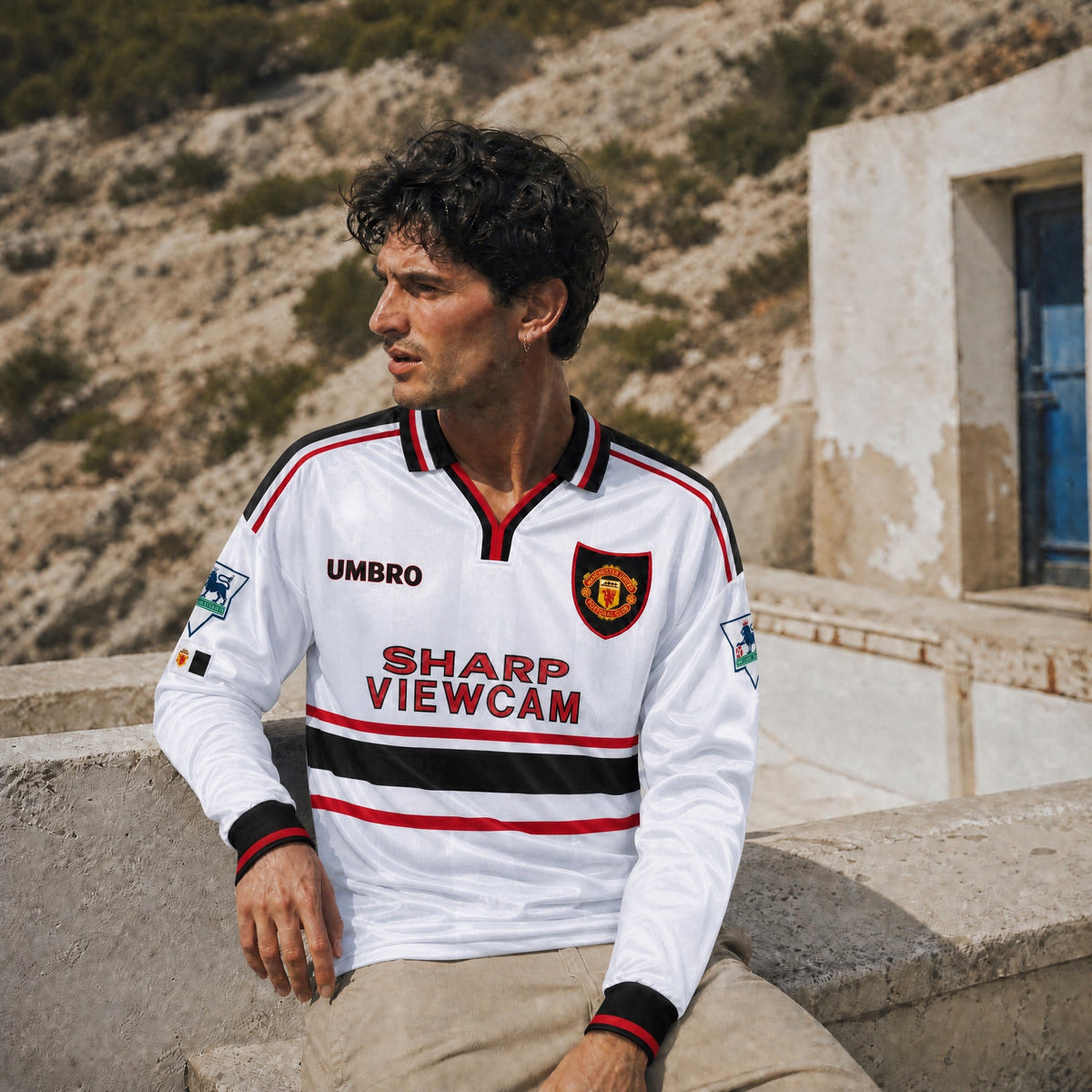 Beckham Manchester United Long-Sleeve Away Jersey 1998/99 — image 3