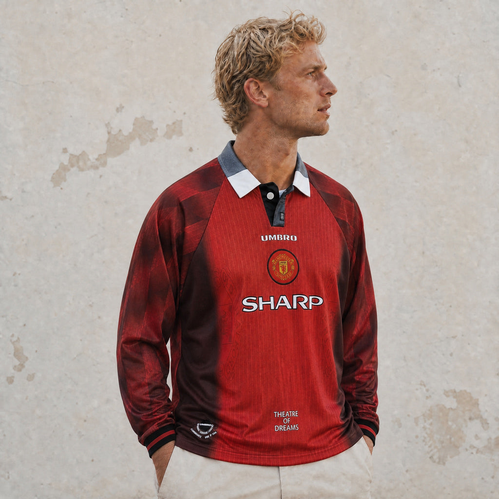 Beckham Manchester United Long-Sleeve Home Jersey 1996/97 — image 3