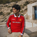 Beckham Manchester United Long-Sleeve Home Jersey 1998/99 — image 3