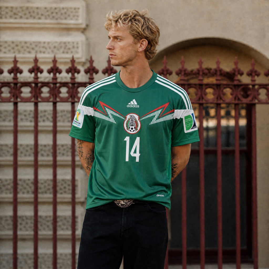 Chicharito Mexico Home 2014 World Cup Jersey — image 3